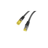 Lanberg PCF6A-10CU-0050-BK cable de red Negro 0,5 m Cat6a S/FTP (S-STP)