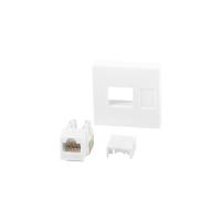 Lanberg WS-4545-RJ45K-W placa de pared y cubierta de interruptor Blanco