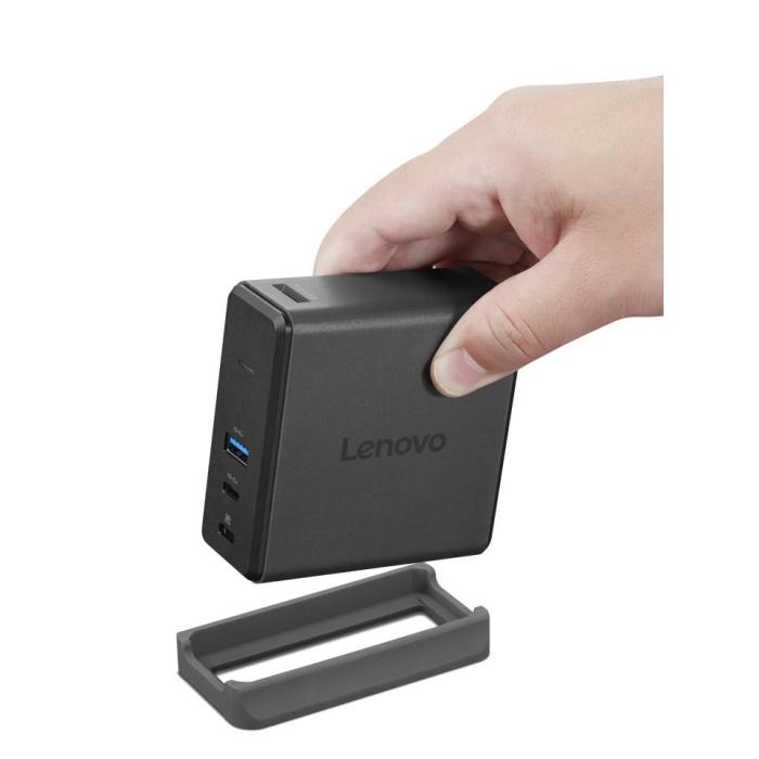 Lenovo G0AE0065EU base para portátil y replicador de puertos Alámbrico USB 3.2 Gen 1 (3.1 Gen 1) Type-C Negro, Gris — imagen 15 de 16