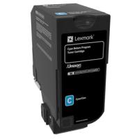 Lexmark 74C20C0 cartucho de tóner 1 pieza(s) Original Cian
