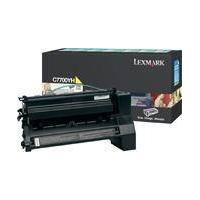 Lexmark Yellow High Yield Return Program Print Cartridge for C770/C772 cartucho de tóner Original Amarillo