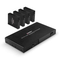 Lindy 38262 extensor audio/video Transmisor y receptor de señales AV Negro