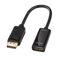 Lindy 41718 adaptador de cable de vídeo 0,15 m DisplayPort HDMI Negro