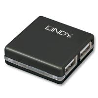 Lindy 42742 hub de interfaz 480 Mbit/s Negro