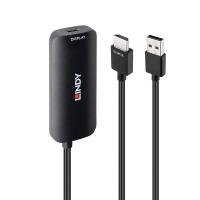 Lindy 43423 adaptador de cable de vídeo 0,2 m USB Tipo C HDMI + USB Type-C Negro