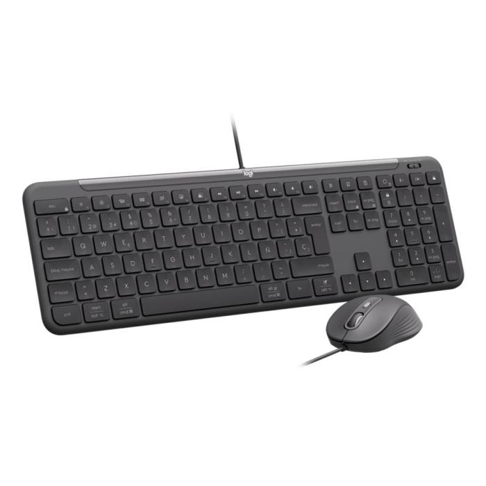 Logitech 920-013349 teclado Ratón incluido Hogar / Oficina USB QWERTY Internacional de EE.UU. Grafito — imagen 7 de 9
