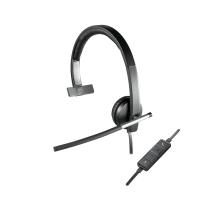 Logitech 981-000514 auricular y casco Auriculares Alámbrico Diadema Oficina/Centro de llamadas USB tipo A Negro, Plata