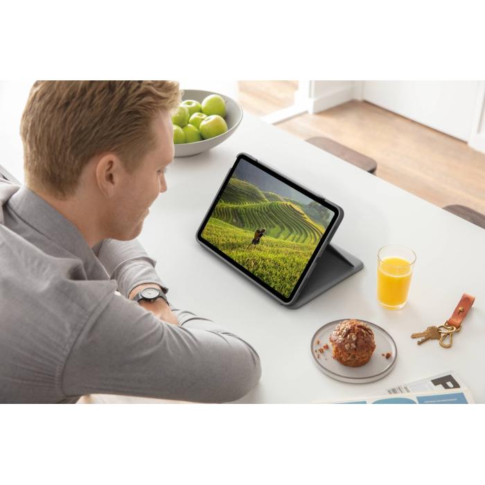 Logitech Folio Touch AZERTY Francés Smart Connector Gris — imagen 16 de 20