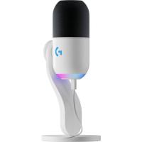 Logitech G Yeti GX, micrófono dinámico RGB con LIGHTSYNC para gaming, micrófono USB para streaming, supercardioide, Plug and Play USB para PC/Mac - Blanco