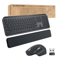 Logitech Master MX Keys Combo for Bussiness teclado Ratón incluido Oficina RF Wireless + Bluetooth QWERTY Español Grafito