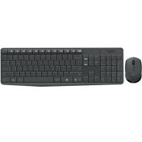 Logitech MK235 teclado Ratón incluido Universal RF inalámbrico Portugués Gris