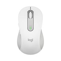 Logitech Signature M650 L for Business, Ratón inalámbrico, para manos grandes, Logi Bolt, Bluetooth, SmartWheel, Blanco