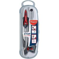 Maped 196100 compás Aluminio, Negro, Rojo