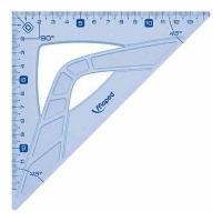 Maped 242426 triángulo Triángulo de 45° Plástico Azul, Translúcido
