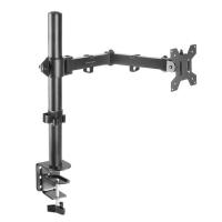 Mars Gaming MARM1 Negro, Soporte de Monitor de Brazo para Pantallas Hasta 32”, Articulado y Regulable en Altura, Estructura Robusta, Compatible con VESA75 y VESA100