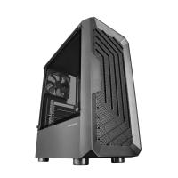Mars Gaming MC-2000, Caja Semitorre ATX, Ventana Lateral Completa, Diseño Frontal Mesh, 1x Ventilador Ultra-silencioso FDB 120mm, Diseño de Cámara Dual, Negro