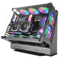 Mars Gaming MCB, Caja PC Gaming ATX XL, Edición Custom Premium, Estructura Modular Doble Cámara, Negro
