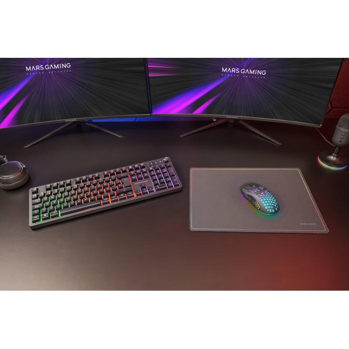 Mars Gaming MCPWXPT teclado Ratón incluido Juego RF inalámbrica + USB QWERTY Portugués Negro — imagen 17 de 34