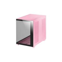 Mars Gaming MCV4 Rosa, Torre Gaming Custom XXL E-ATX, Ventana Cristal Templado Lateral y Frontal Sin Marco, Estructura Modular Doble Cámara
