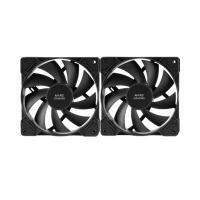 Mars Gaming MF-PWMX2 Negro, Kit 2 Ventiladores 120mm, Ultra silenciosos FDB 12dB, Sistema Anti-vibraciones, Sistema PWM