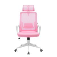 Mars Gaming MGC-ERGOLITE, Silla Gaming Ergonómica, Respaldo Malla Transpirable, Reposacabezas Ajustable y Soporte Lumbar, Altura Regulable y Asiento Acolchado, Pistón Gas Clase 3, Acero, Rosa