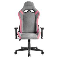Mars Gaming MGC-PRO, Silla Gaming Profesional, Acabado Fabric Transpirable, Reposabrazos 2D y Respaldo Reclinable 135°, Cojines Lumbar y Cervical Soft-Touch, Ruedas XL y Pistón Gas Clase 4, Rosa
