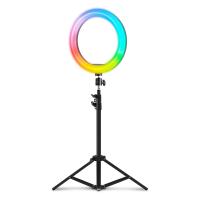 Mars Gaming MGRING Anillo Iluminación ARGB Trípode Soporte Smartphone y Webcam Mando