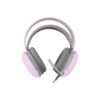 Mars Gaming MH-GLOW Rosa, Auriculares 360° Full Chroma RGB Flow, Micrófono Cancelación de Ruido, Diseño Ultra-ligero, Almohadillas Mempory-Foam, Compatibilidad Universal