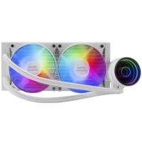 Mars Gaming ML-ONE240 Blanco, Refrigeración Líquida CPU, TDP 400W, Espejo Infinito, 2 Ventiladores FRGB Silenciosos, Multisocket Universal