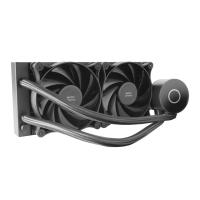 Mars Gaming ML-PRO240, Refrigeración Líquida CPU Profesional, TDP 450W, 2 Ventiladores FDB Ultra-silenciosos, Bomba Opti-Chamber con Anillo de Iluminación Blanco, Multisocket Universal, Negro