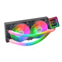Mars Gaming ML-ULTRA240 Negro, Refrigeración Líquida CPU, TDP 500W, Espejo Infinito, 2 Ventiladores Silenciosos FDB ARGB, Tubos ARGB, Multisocket Universal