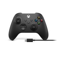 Microsoft Xbox Wireless Controller + USB-C Cable Negro Gamepad Analógico/Digital PC, Xbox One, Xbox One S, Xbox One X, Xbox Series S, Xbox Series X