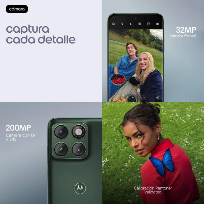 Motorola edge plus edge 70 plus 17,2 cm (6.78'') SIM doble Android 16.0 5G USB Tipo C 8 GB 256 GB 6500 mAh Verde oscuro — imagen 15 de 18