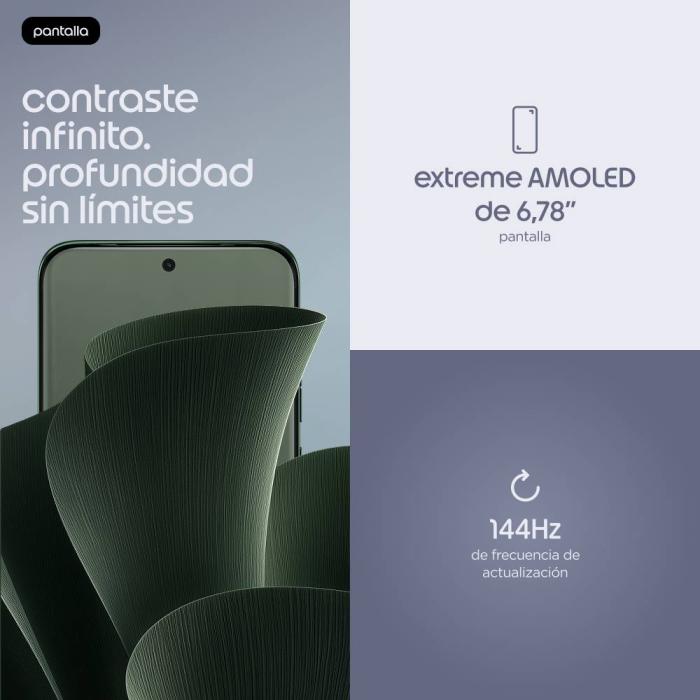 Motorola edge plus edge 70 plus 17,2 cm (6.78'') SIM doble Android 16.0 5G USB Tipo C 8 GB 256 GB 6500 mAh Verde oscuro — imagen 8 de 18