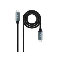 Nanocable 10.01.4300 cable USB USB4 Gen 2x2 0,5 m USB C Negro