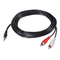 Nanocable 10.24.0305 cable de audio 5 m 3,5mm 2 x RCA Negro