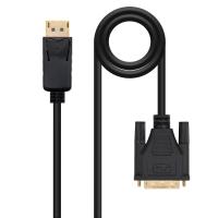 Nanocable Cable conversor DISPLAYPORT a DVI, DP/M - DVI/M, Negro, 2.0 M