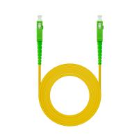 Nanocable Cable de Fibra Óptica SC/APC a SC/APC Monomodo Simplex LSZH, Amarillo, 10m