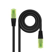 Nanocable Cable de Red Latiguillo RJ45 CAT.6 UTP AWG26 CCA, Negro, 1 m