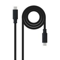 Nanocable Cable USB 3.1 Gen2 10Gbps 5A, 4K/60Hz, USB-C/M-USB-C/M, Negro, 1.5 m