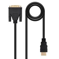 Nanocable HDMI - DVI, 3m HDMI tipo A (Estándar) Negro