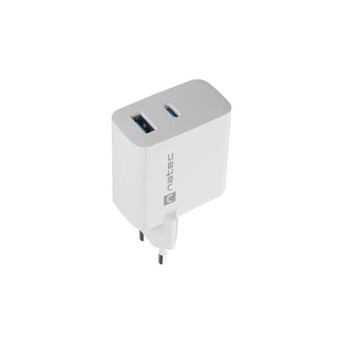 NATEC NUC-2142 cargador de dispositivo móvil Universal Blanco Corriente alterna Carga rápida Interior — imagen 2 de 9