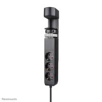 Neomounts DS22-840BL6 Regleta de sobremesa con abrazadera y puertos USB-C y USB-A - carga rápida