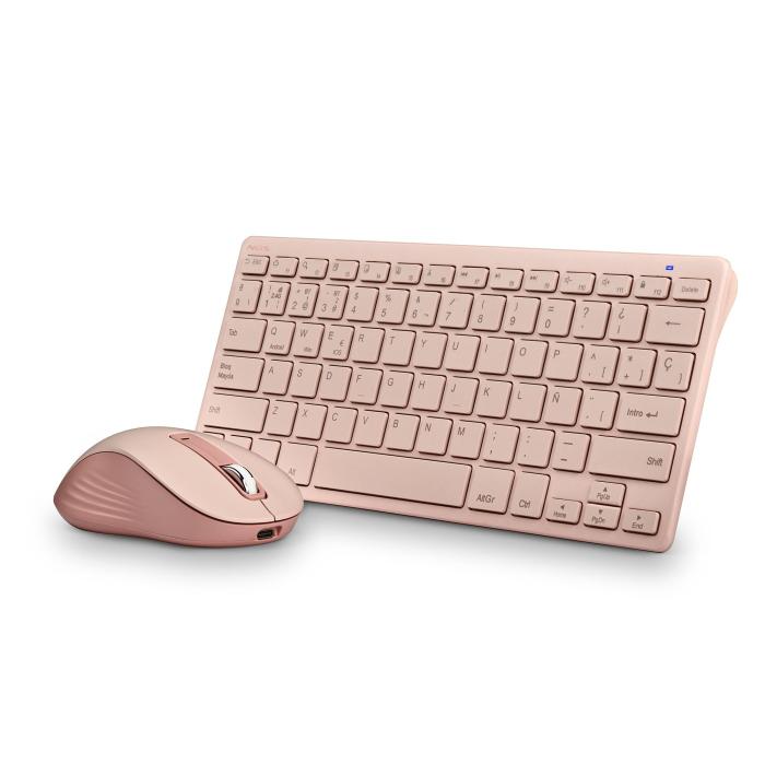 NGS FANTASY (AZERTY, FR) teclado Ratón incluido Universal RF Wireless + Bluetooth Francés Rosa — imagen 3 de 6