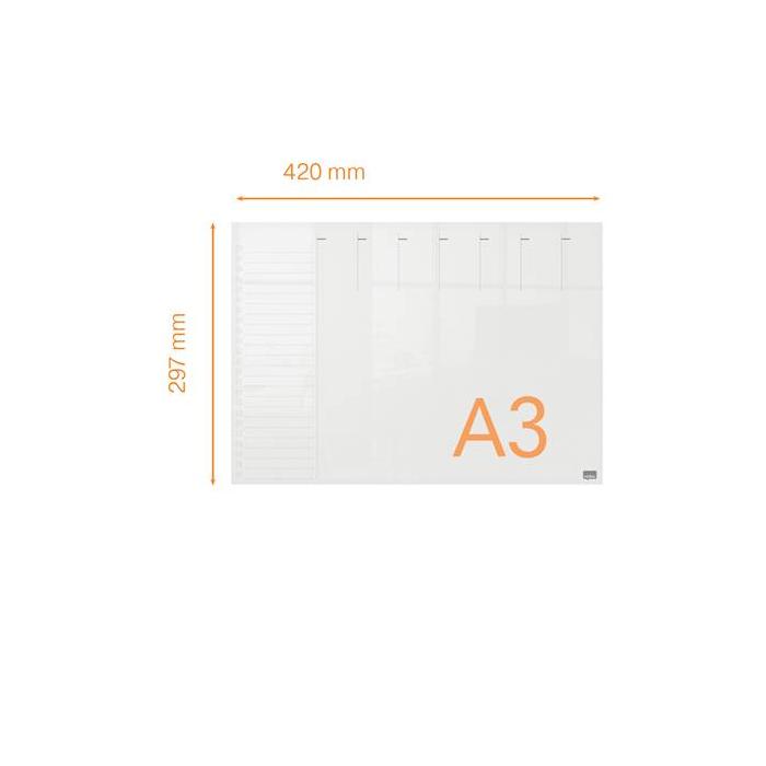 Nobo 1915615 pizarrón blanco 297 x 420 mm Acrílico — imagen 5 de 14