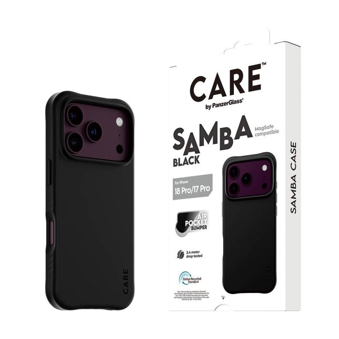 PanzerGlass CARE™ by ® Samba Case Black w. MagSafe iPhone 18 Pro | 17 Pro funda para teléfono móvil Negro — imagen 6 de 12