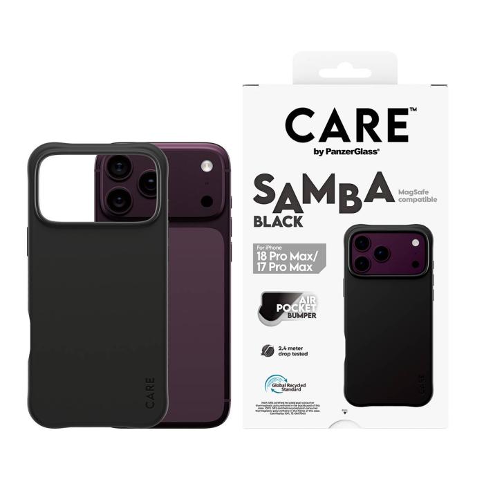 PanzerGlass CARE™ by ® Samba Case Black w. MagSafe iPhone 18 Pro Max | 17 Pro Max funda para teléfono móvil Negro — imagen 2 de 12