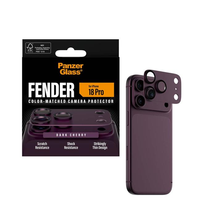 PanzerGlass ® Fender Camera Lens Protector Dark Cherry iPhone 18 Pro Protector de pantalla 1 pieza(s) — imagen 11 de 12