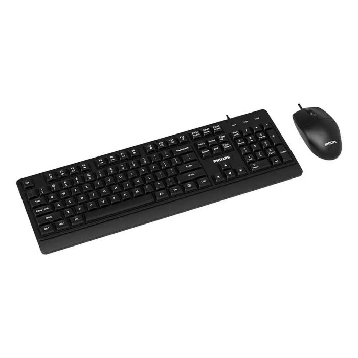 Philips 2000 series SPT6247B/85 teclado Ratón incluido Universal USB QWERTY Inglés Negro — imagen 2 de 6