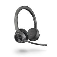 Poly Voyager 4320 UC Auriculares Inalámbrico Diadema Oficina/Centro de llamadas USB tipo A Bluetooth Negro